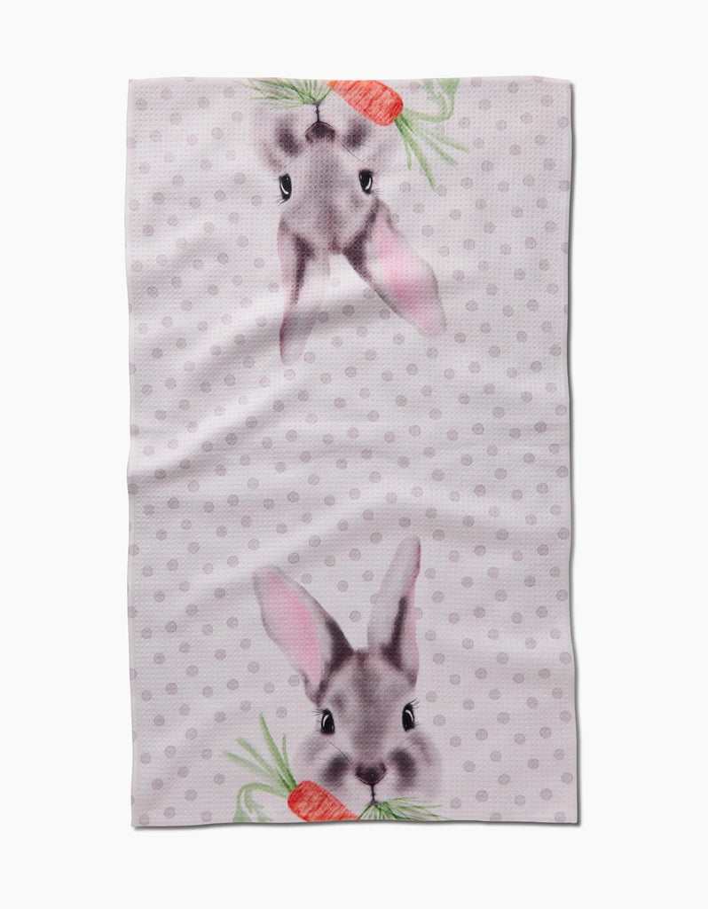 Geometry Polka Dot Bunny Tea Towel