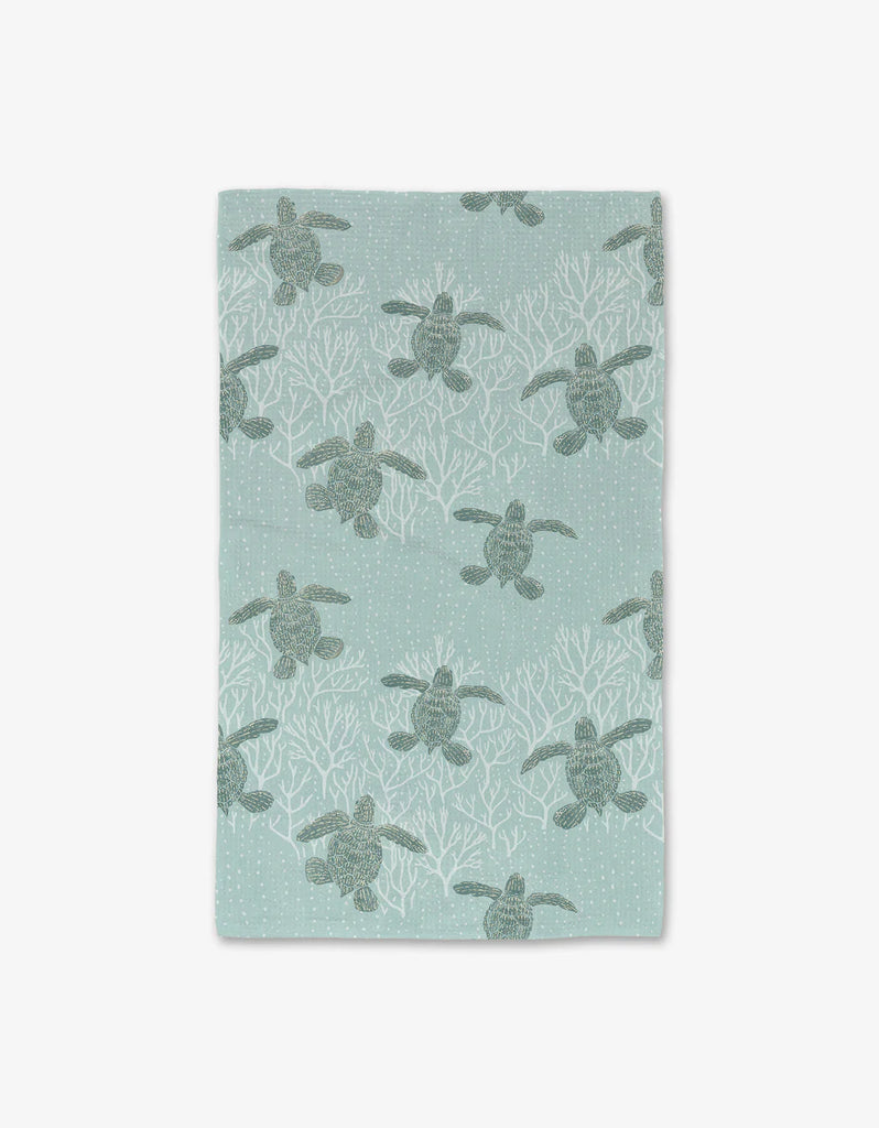 Geo Luxe Turtle Print Hand Towel