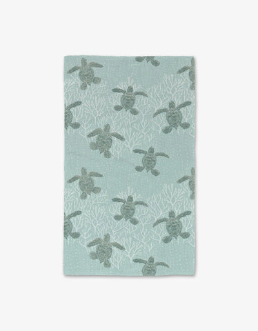 Geo Luxe Turtle Print Hand Towel