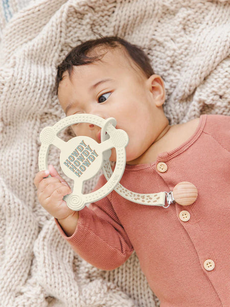 Studio Oh! Silicone Teether Ring Howdy Partner