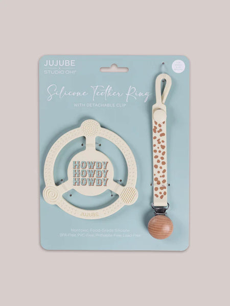 Studio Oh! Silicone Teether Ring Howdy Partner