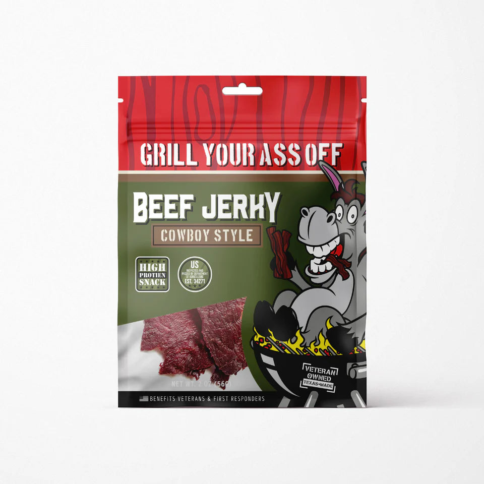 Grill Your Ass Off Cowboy Style Beef Jerky