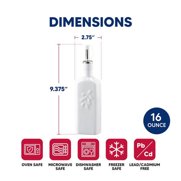 HIC Kitchen Oil Bottle Porcelain