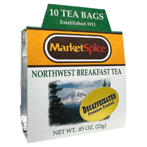 Market Spice Northwest Breakfast Decaf 10pk Tea