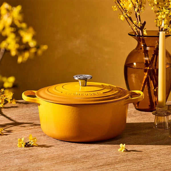 Le Creuset 5.5Qt Nectar Round Dutch Oven with Stainless Crucible Knob