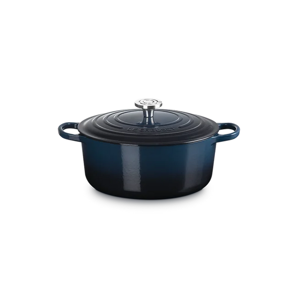Le Creuset Signature Round Dutch Oven 7.25Qt Nuit Crucible S/S