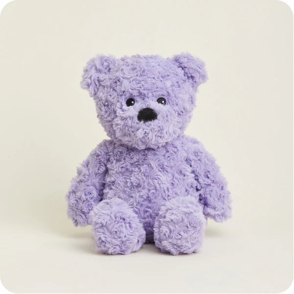 Warmies Purple Curly Bear Plush