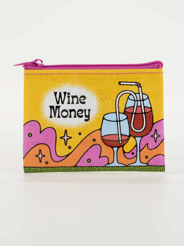 Blue Q Wine Money Coin Purse