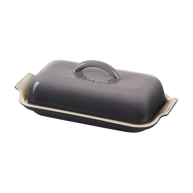 Le Creuset Heritage Butter Dish Flint