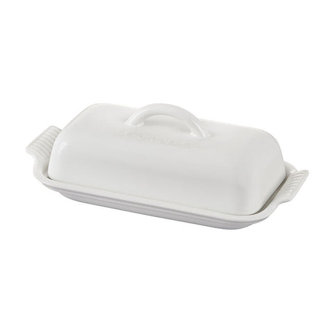 Le Creuset White Heritage Butter Dish