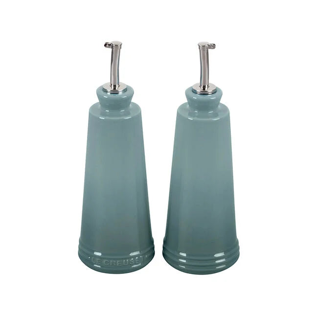 Le Creuset Oil and Vinegar Set Sea Salt