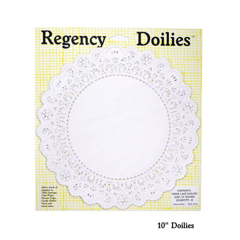 HIC Regency Round Doilies, 10in