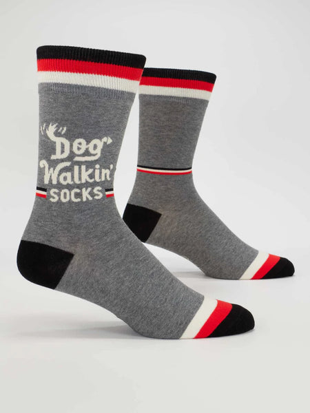 Blue Q Dog Walkin' M-Crew Socks