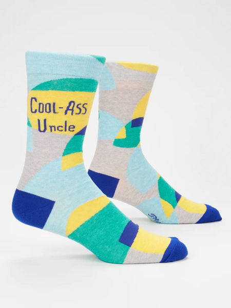 Blue Q Cool-Ass Uncle Mens Crew Socks