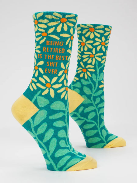 Blue Q Being Retired Is The Best Shit Ever W-Crew Socks