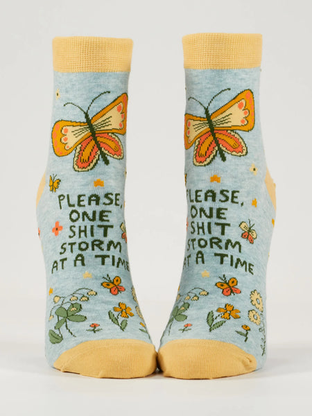 Blue Q Women's Ankle Socks, Shitstorm