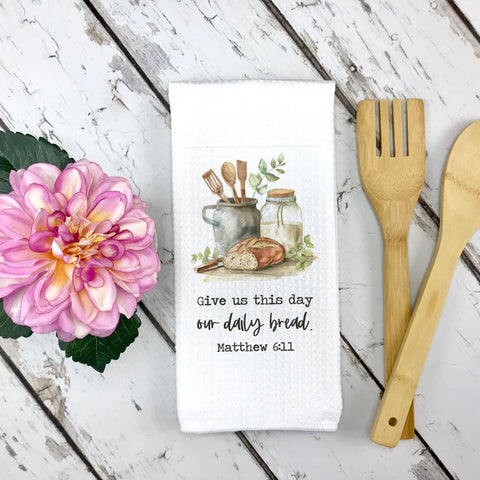 Canary Road Daily Bread Prayer Sourdough Towel