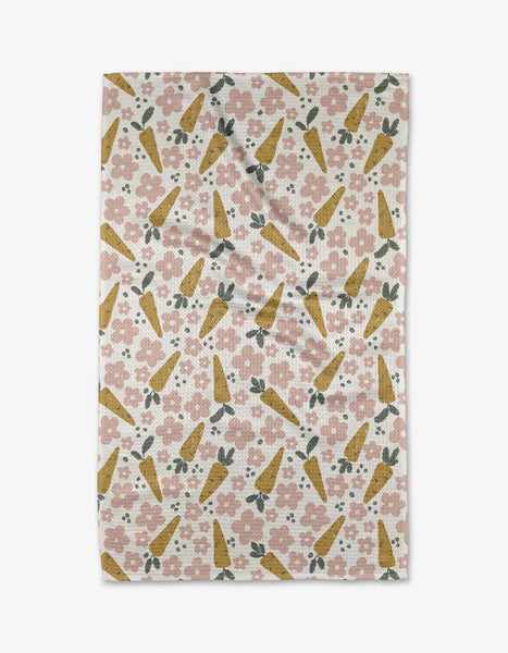 Geometry Carrot Patch Tea Towel