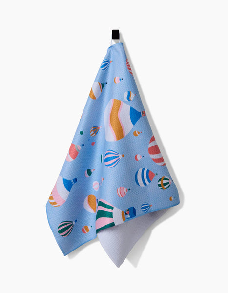 Geometry Hot Air Balloons Tea Towel