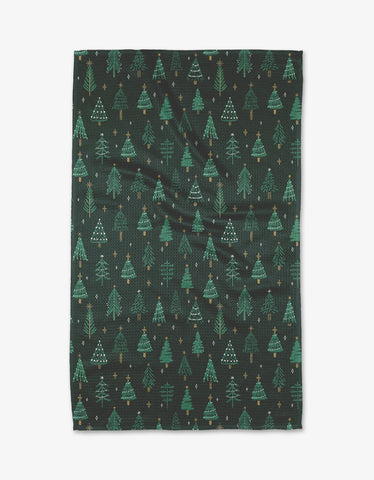 Geometry Pine X-Mas Tea Towel