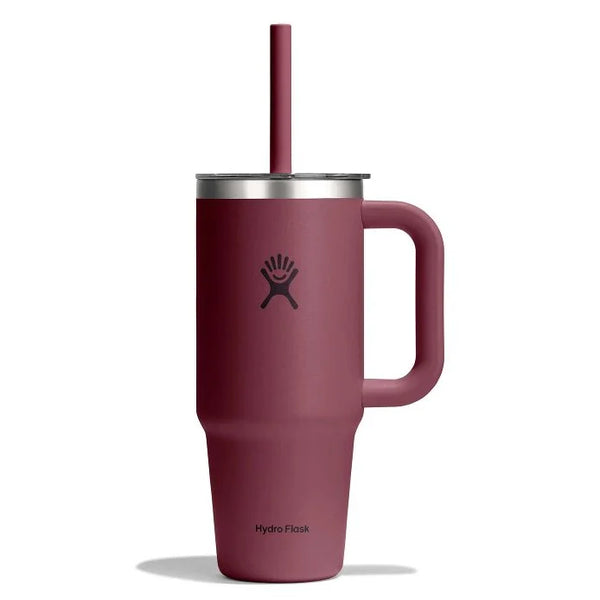 Hydroflask 24oz Burgundy Travel Tumbler