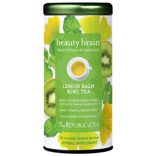 Republic of Tea Lemon Balm Kiwi Beauty Brain Tea