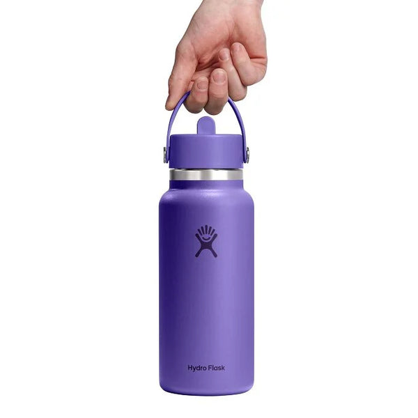 Hydroflask Utopia Purple 32oz Wide Flew Straw Bottle
