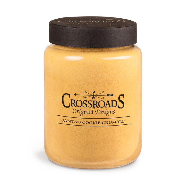 Crossroads Holiday Santa Cookie Crumble 26oz Candle