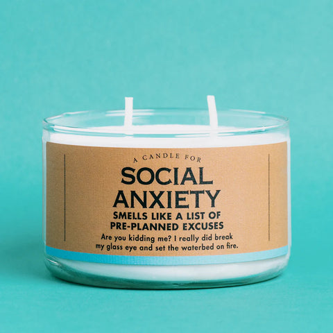 Whiskey River A Candle for Social Anxiety