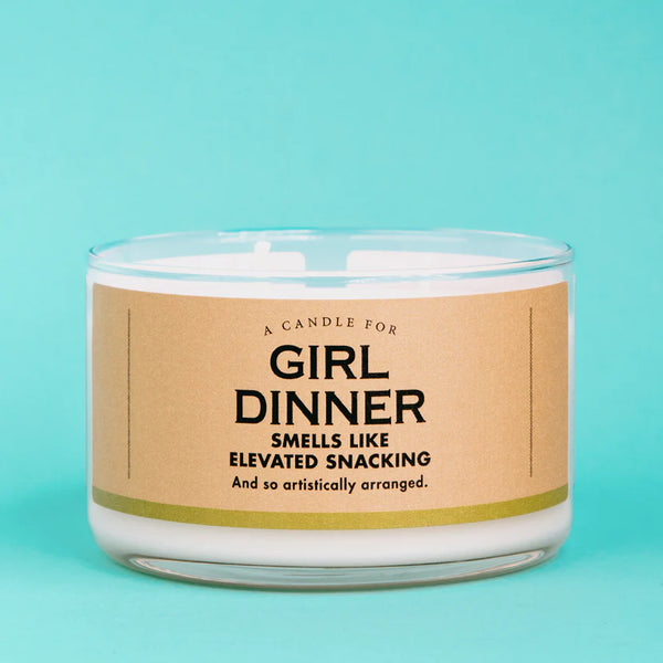 Whiskey River Girl Dinner Candle