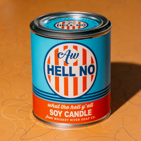 Whiskey River Aw Hell No Vintage Paint Candle