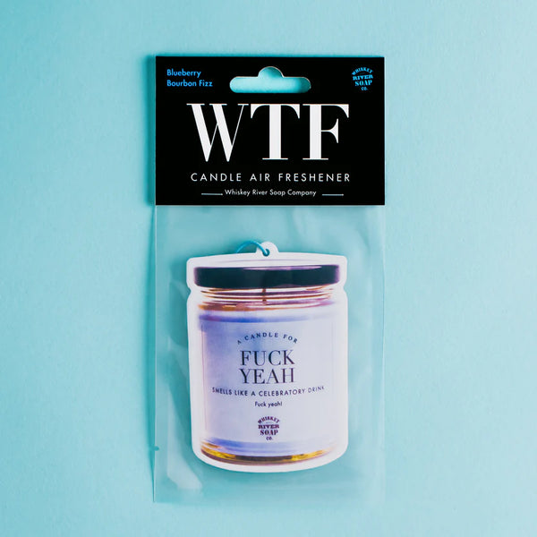 Whiskey River Fuck Yeah WTF Air Freshener
