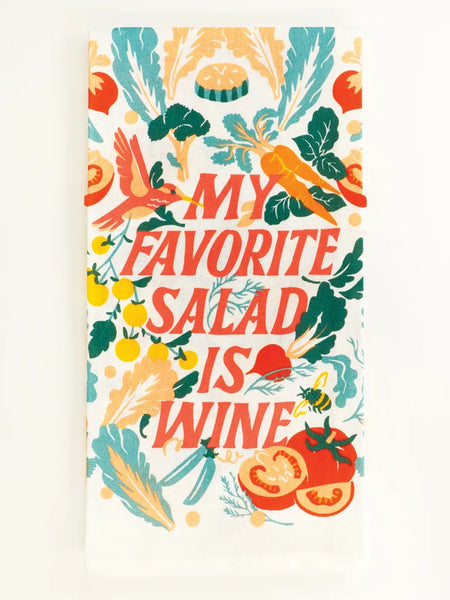 Blue Q My Favorite Salad is Wine Dish Towel