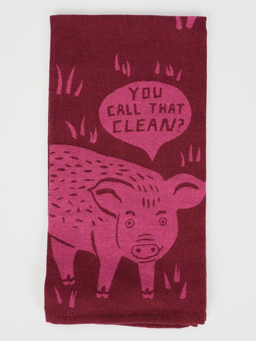 Blue Q You Call That Clean? Dish Towel