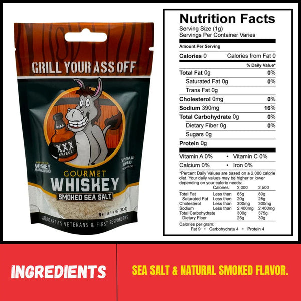 Grill Your Ass Off Whiskey Smoked Sea Salt