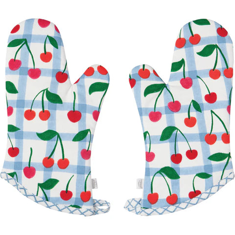 Now Designs Very Cherry Mitts Set of 2