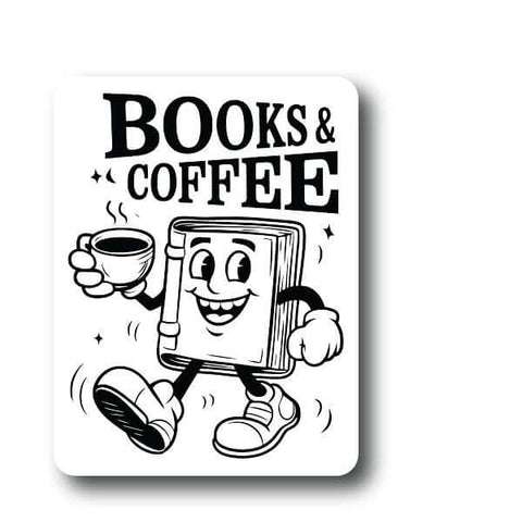House of Swank Books and Coffee Sticker