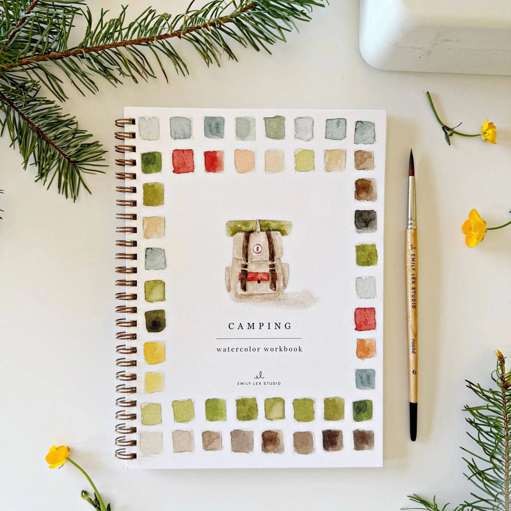Emily Lex Studios Camping Watercolor Workbook