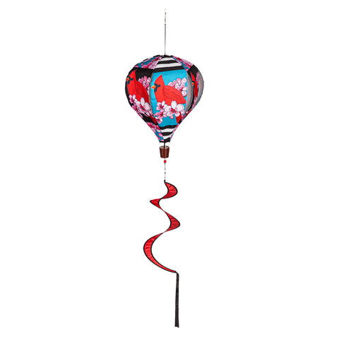 EG Spring Cardinal Burlap Balloon Spinner