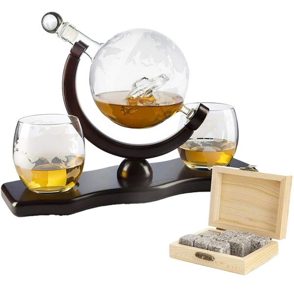 The Wine Savant Antique Ship Globe Decanter