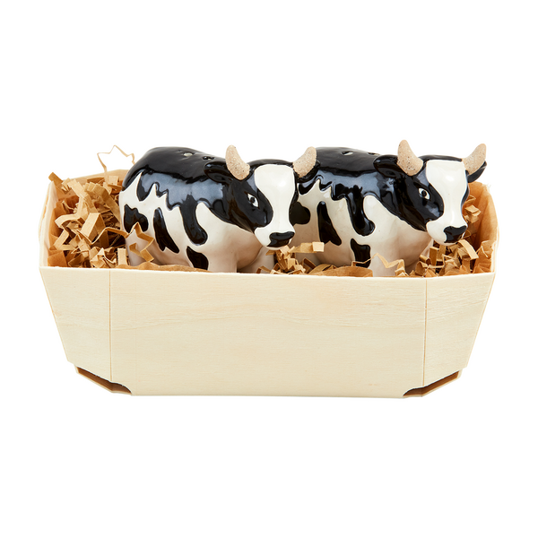 Mud Pie Farm Cow Salt and Pepper Set