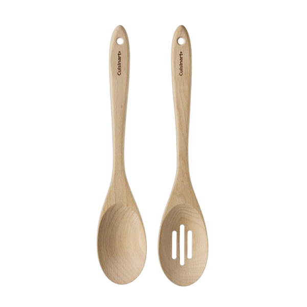 Beechwood 2pc Spoon Set (Solid and Slotted)