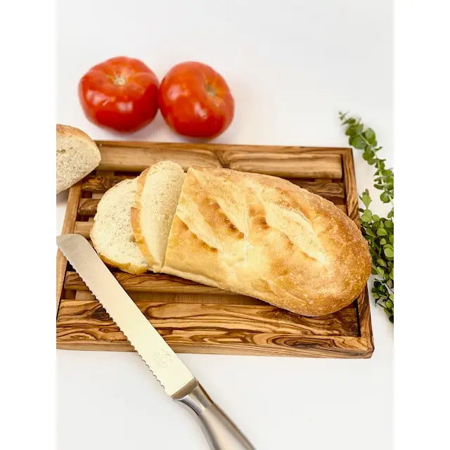 Faire Olive Wood Bread Slicing Tray