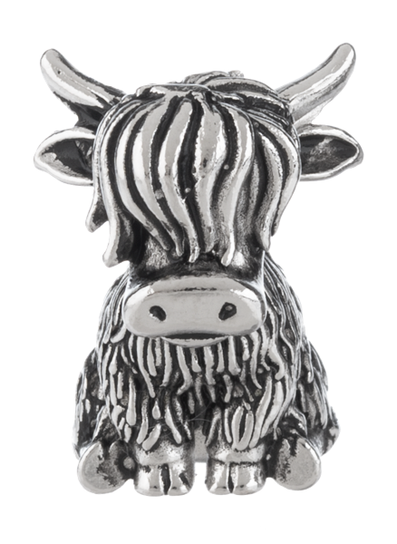 Ganz The Brave Little Highland Cow Charm
