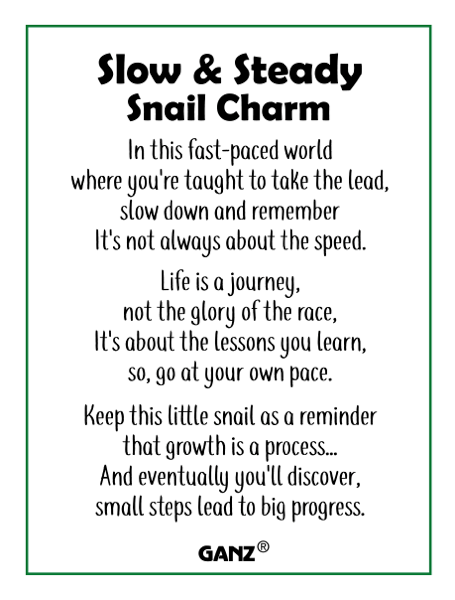 Ganz Slow and Steady Snail Charm