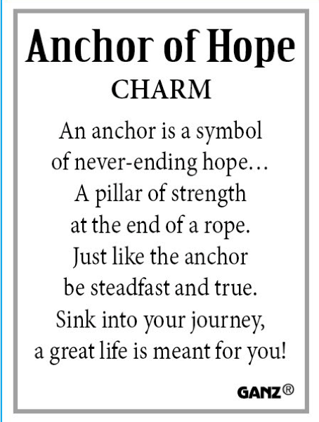 Ganz Anchor of Hope Charm