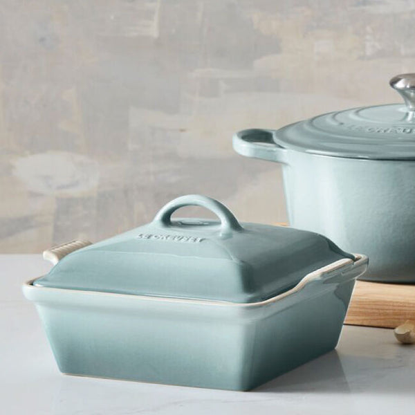 Le Creuset 2.5Qt Heritage Square Casserole Dish Sea Salt