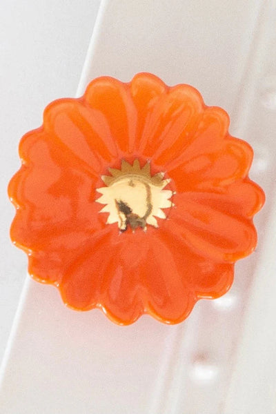 Nora Fleming Orange Display Flower