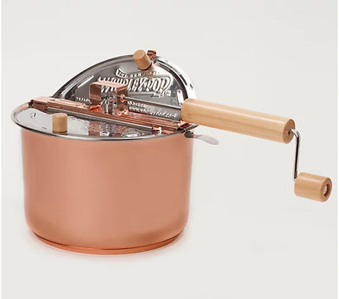 Wabash Valley Farms Copper Plated Stainless Steel Whirley Pop