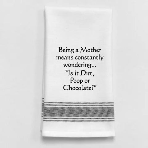 Wild Hare Designs Being a Mother Means Tea Towel